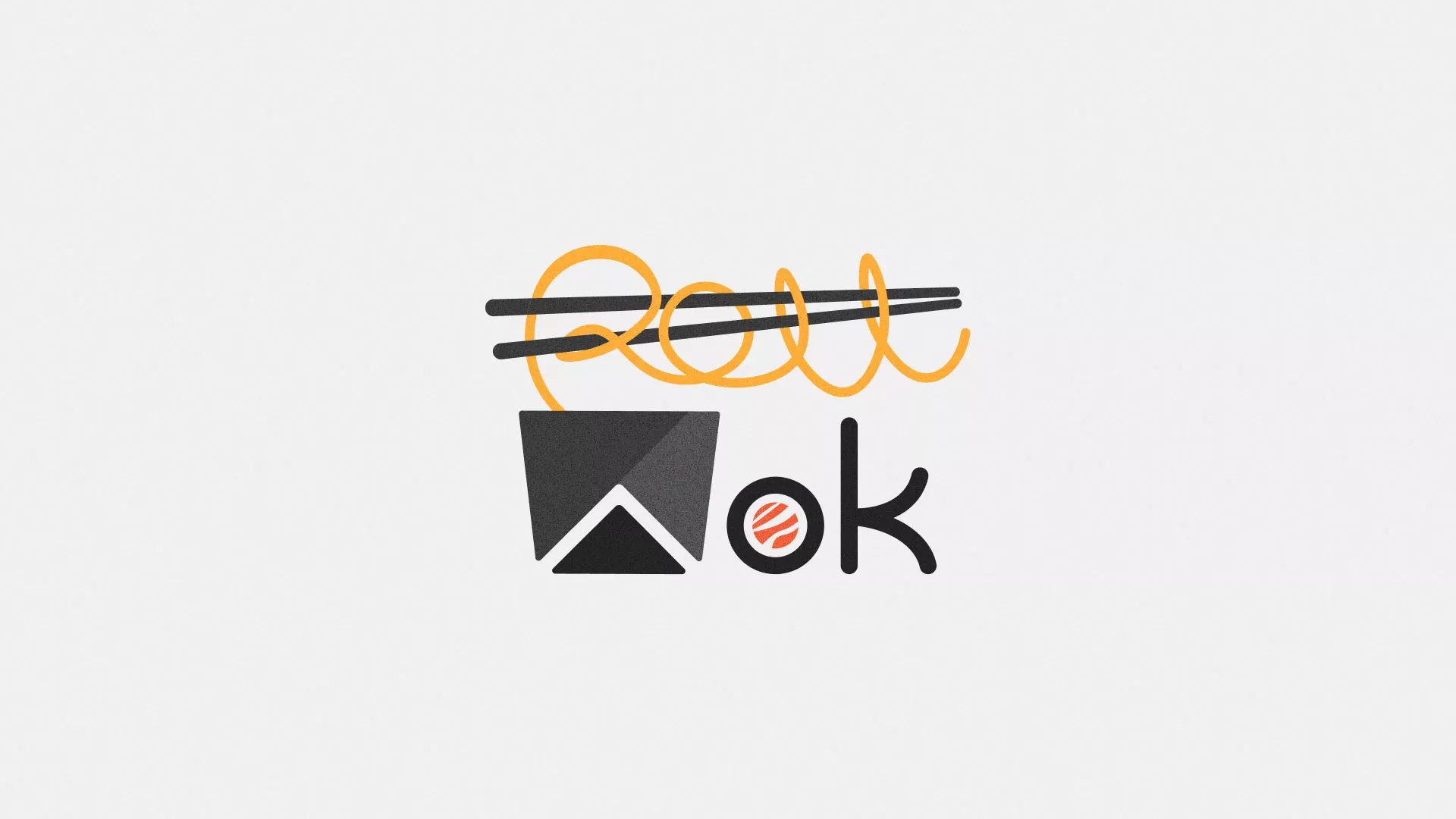 Разработка логотипа суши-бара «Roll Wok Club» в Нефтегорске