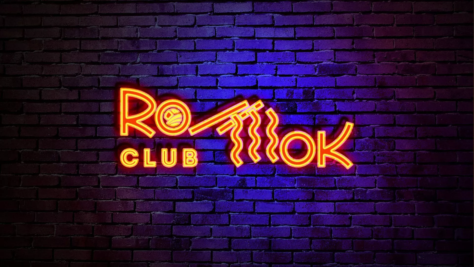 Разработка интерьерной вывески суши-бара «Roll Wok Club» в Нефтегорске